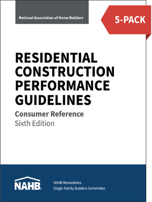 cover image of Residential Construction Performance Guidelines, Consumer Reference
